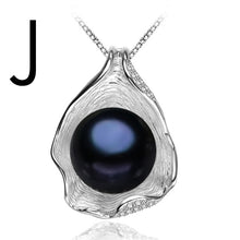 Load image into Gallery viewer, FENASY 925 Sterling Silver Natural Freshwater Pearl Necklace Pendant Shell Design Fashion Pearl Jewelry Necklace For Women New - ErozgarBatch07135