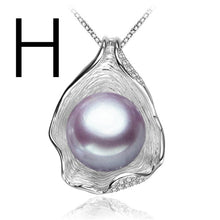 Load image into Gallery viewer, FENASY 925 Sterling Silver Natural Freshwater Pearl Necklace Pendant Shell Design Fashion Pearl Jewelry Necklace For Women New - ErozgarBatch07135
