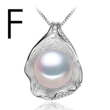 Load image into Gallery viewer, FENASY 925 Sterling Silver Natural Freshwater Pearl Necklace Pendant Shell Design Fashion Pearl Jewelry Necklace For Women New - ErozgarBatch07135