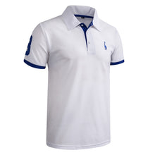 Load image into Gallery viewer, Dropshipping 13 Colors PoloGiraffe T Shirt Men Deer Embroidery Short Sleeve T-Shirts Casual Turn Down Collar Tops Tees For Men - ErozgarBatch07135