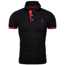 Load image into Gallery viewer, Dropshipping 13 Colors PoloGiraffe T Shirt Men Deer Embroidery Short Sleeve T-Shirts Casual Turn Down Collar Tops Tees For Men - ErozgarBatch07135