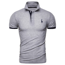 Load image into Gallery viewer, Dropshipping 13 Colors PoloGiraffe T Shirt Men Deer Embroidery Short Sleeve T-Shirts Casual Turn Down Collar Tops Tees For Men - ErozgarBatch07135