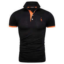Load image into Gallery viewer, Dropshipping 13 Colors PoloGiraffe T Shirt Men Deer Embroidery Short Sleeve T-Shirts Casual Turn Down Collar Tops Tees For Men - ErozgarBatch07135