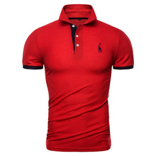 Load image into Gallery viewer, Dropshipping 13 Colors PoloGiraffe T Shirt Men Deer Embroidery Short Sleeve T-Shirts Casual Turn Down Collar Tops Tees For Men - ErozgarBatch07135