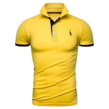 Load image into Gallery viewer, Dropshipping 13 Colors PoloGiraffe T Shirt Men Deer Embroidery Short Sleeve T-Shirts Casual Turn Down Collar Tops Tees For Men - ErozgarBatch07135