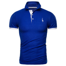 Load image into Gallery viewer, Dropshipping 13 Colors PoloGiraffe T Shirt Men Deer Embroidery Short Sleeve T-Shirts Casual Turn Down Collar Tops Tees For Men - ErozgarBatch07135