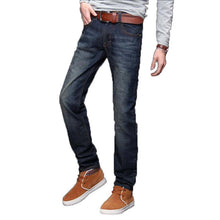Load image into Gallery viewer, New Low Price high quality Men Jeans Wash Finished Slim Cut man Denim trousers Pants inseam binded with tape male Long jeans - ErozgarBatch07135
