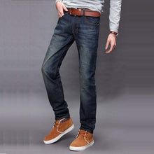 Load image into Gallery viewer, New Low Price high quality Men Jeans Wash Finished Slim Cut man Denim trousers Pants inseam binded with tape male Long jeans - ErozgarBatch07135